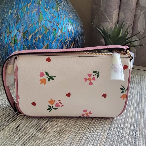 Coach Nolita 19 with heart Petal print in white - Picture 8 of 11